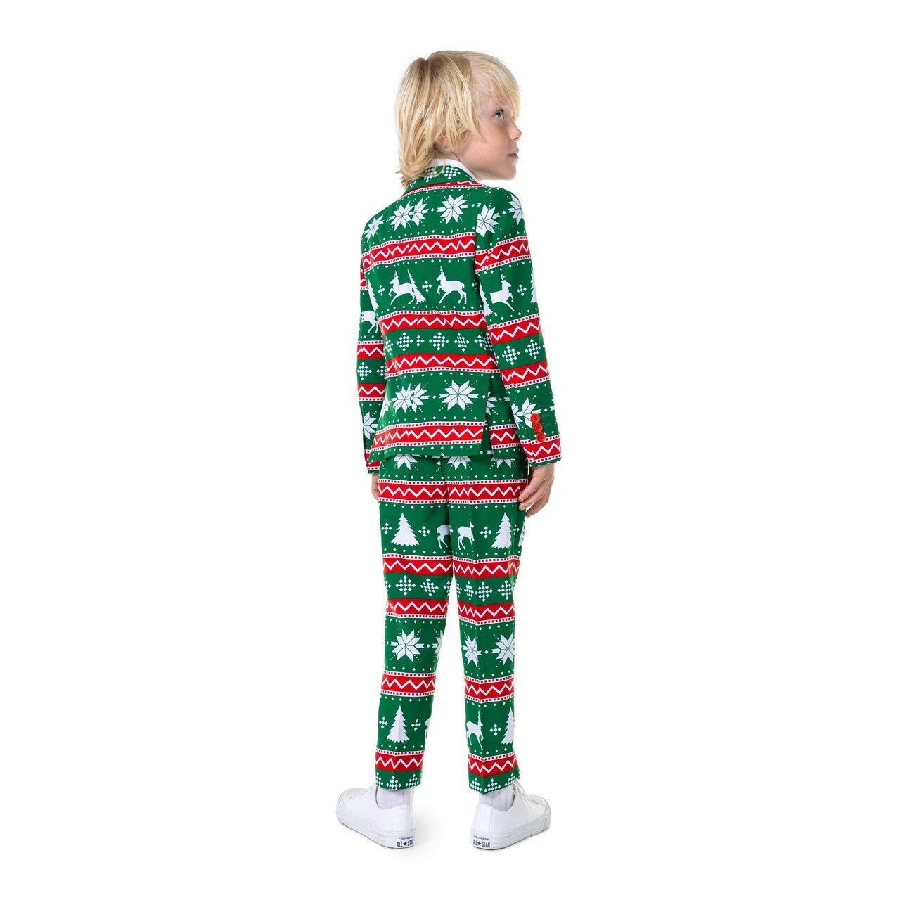 Op deze afbeelding zie je een Kostuums, van het merk Opposuits. Boys Festivity Green Jongen Kostuum