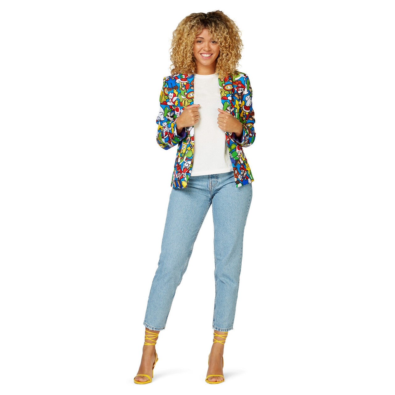 Op deze afbeelding zie je een Kostuums, van het merk Opposuits. Mama Mia Super Mario™ Dames Colbert Vrouw