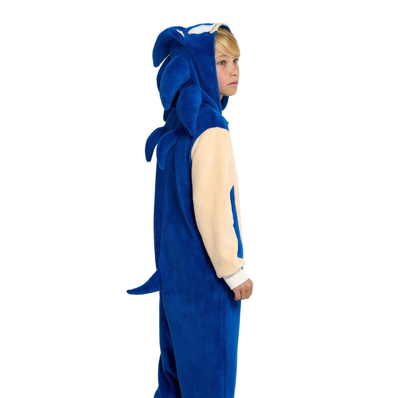 Op deze afbeelding zie je een Kostuums, van het merk Opposuits. Supersnelle Sonic The Hedgehog Onesie Kind Kostuum