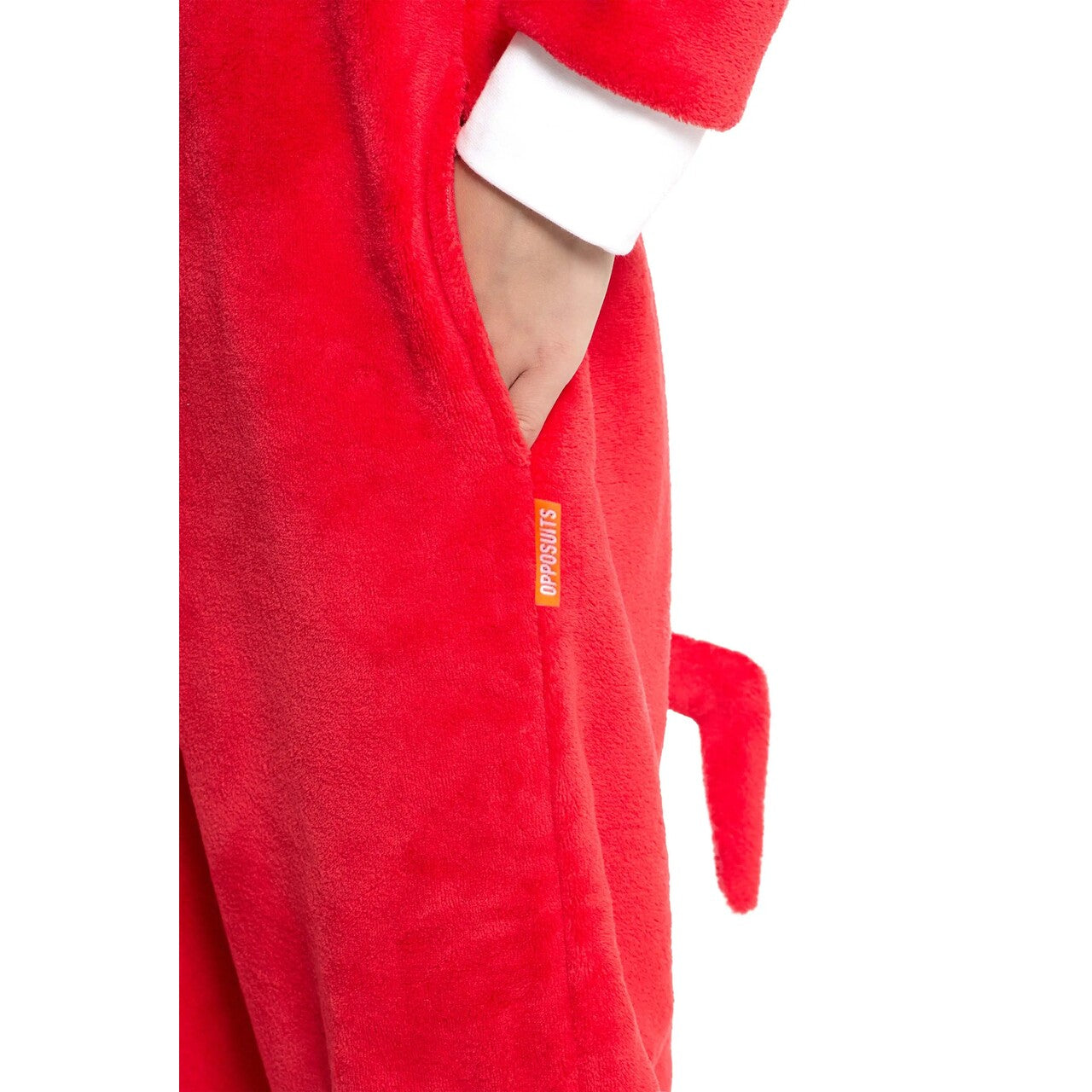 Op deze afbeelding zie je een Kostuums, van het merk Opposuits. Sonics Maatje Knuckles Onesie Kind Kostuum