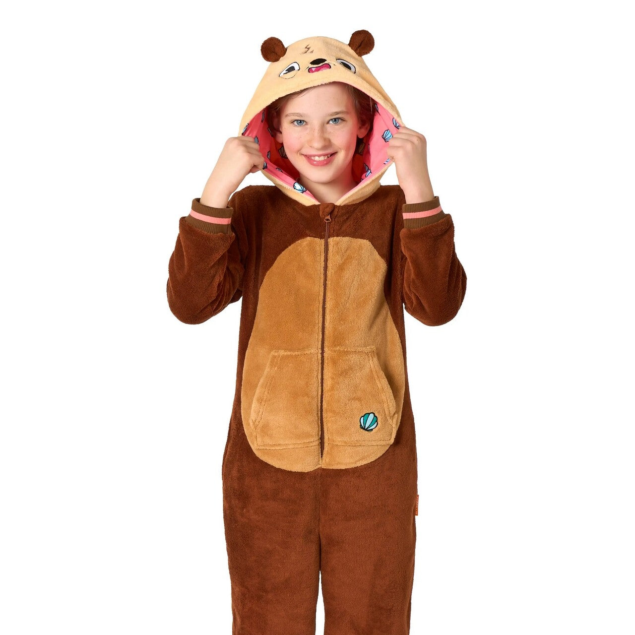 Op deze afbeelding zie je een Kostuums, van het merk Opposuits. Otto Otter Onesie Kind Kostuum