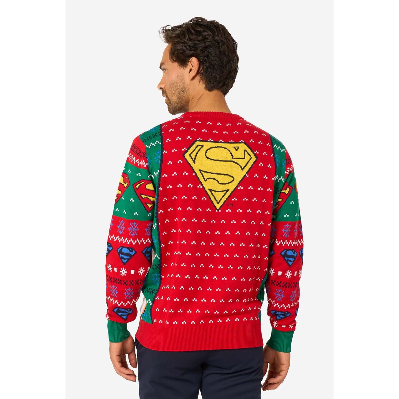 Op deze afbeelding zie je een Kostuums, van het merk Opposuits. Superman™ Christmas Sweater