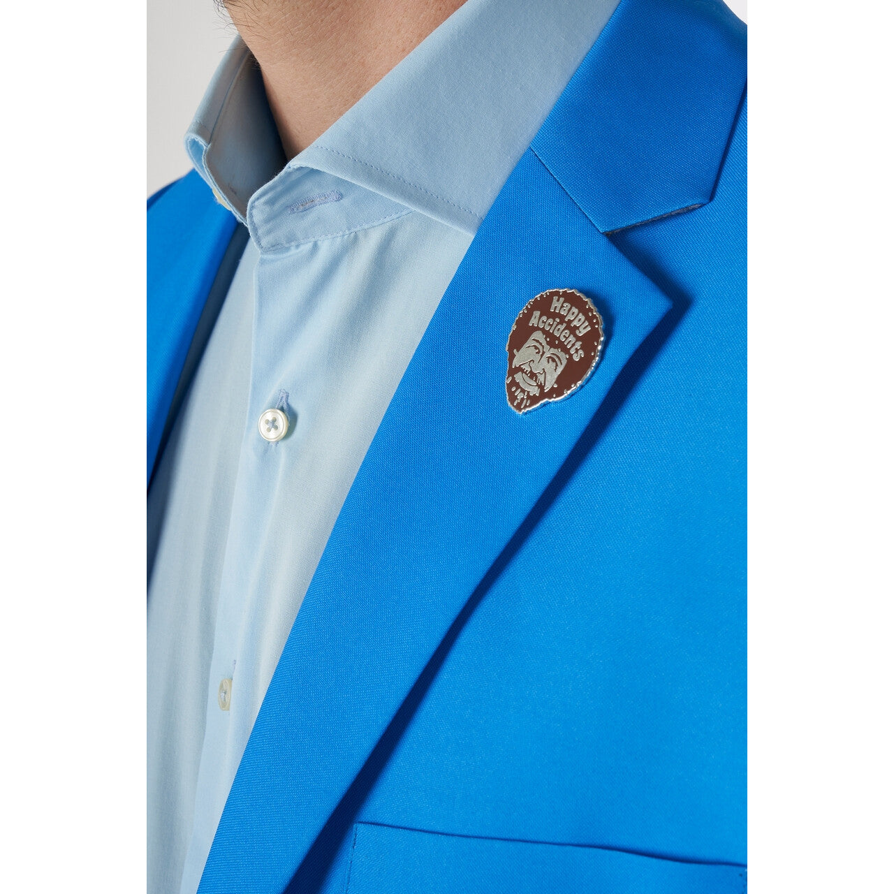 Op deze afbeelding zie je een Kostuums, van het merk Opposuits. Bob Ross Blazer Happy Little Trees Colbert Man