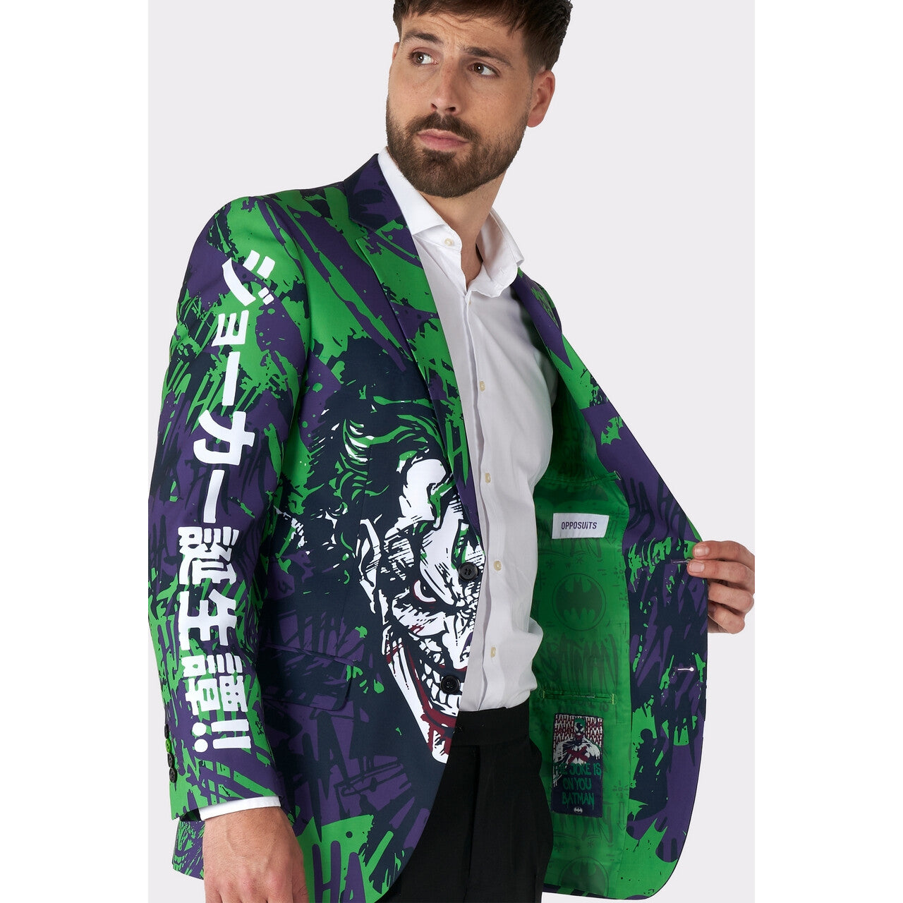 Op deze afbeelding zie je een Kostuums, van het merk Opposuits. Battle Batman™ Vs Joker™ Colbert