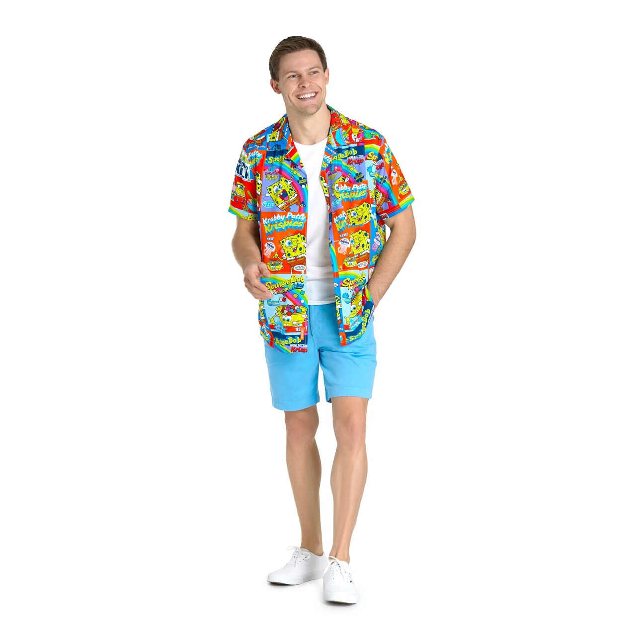 Op deze afbeelding zie je een Kostuums, van het merk Opposuits. Spongebob Breakfast Club Blouse Man