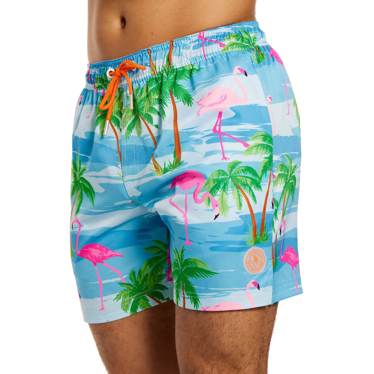 Op deze afbeelding zie je een Kostuums, van het merk Opposuits. Flaming Flaminguy Man