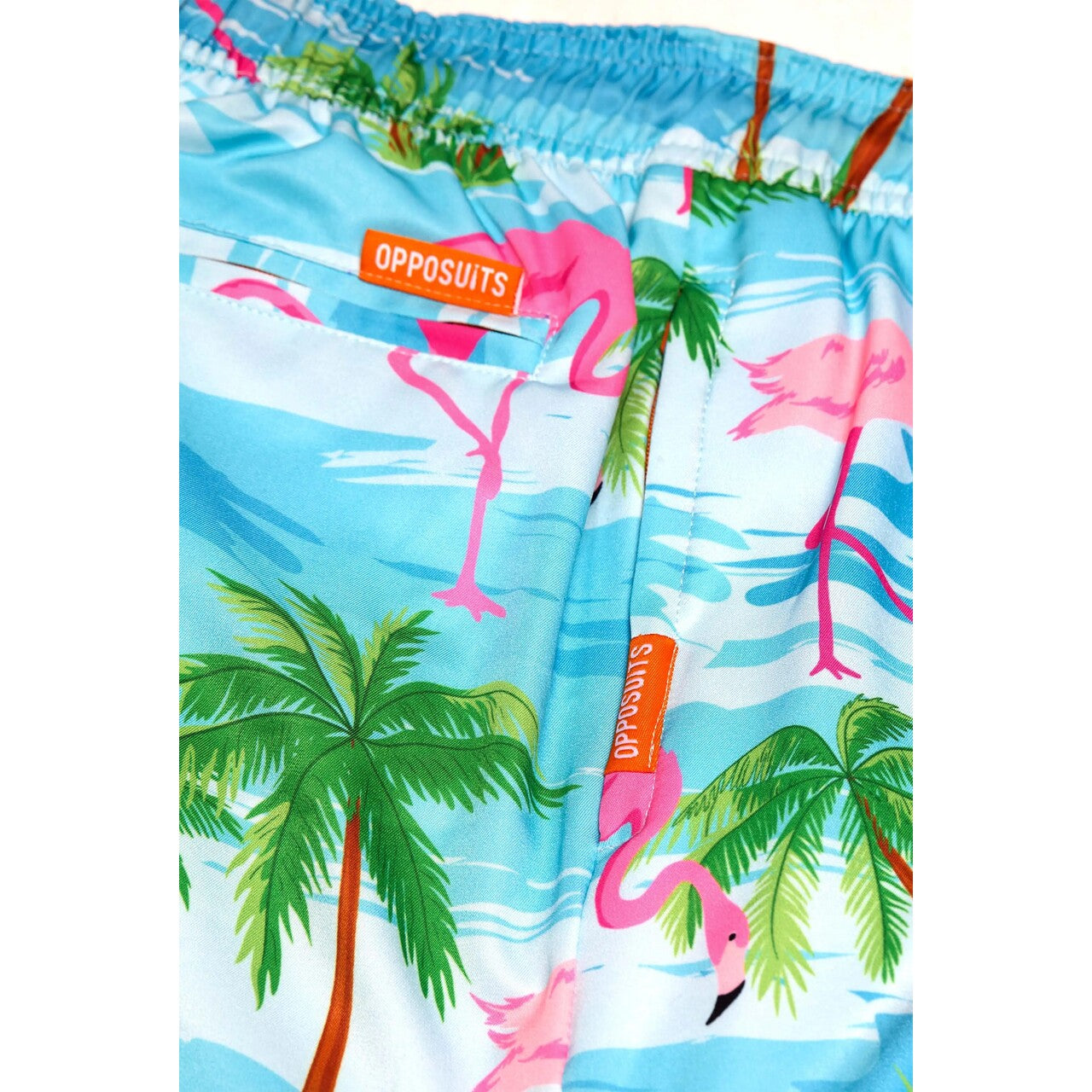 Op deze afbeelding zie je een Kostuums, van het merk Opposuits. Flaming Flaminguy Man