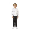 Weiße Schneebedeckte Weihnachtspenguine Bluse Jungen