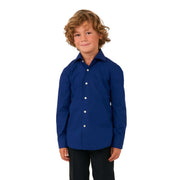 Op deze afbeelding zie je een Kostuums, van het merk Opposuits. Shirt Ls Navy Royale Boys Jongen