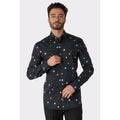 Pac-Man™ Arcade Ikone Schwarze Bluse Herren