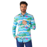 Op deze afbeelding zie je een Kostuums, van het merk Opposuits. Shirt Ls Flaminguy Man