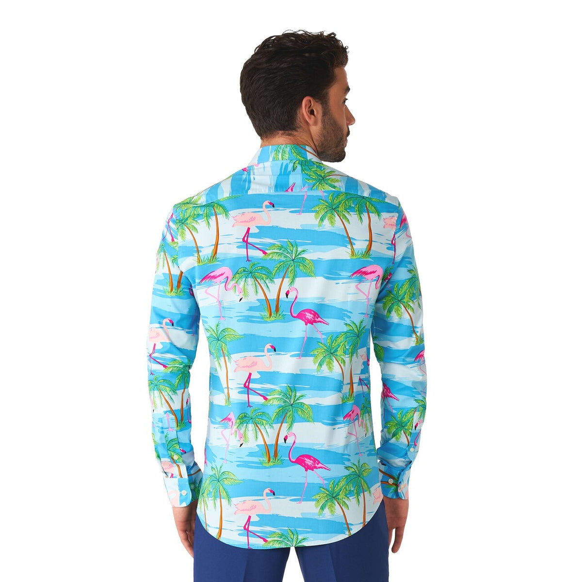 Op deze afbeelding zie je een Kostuums, van het merk Opposuits. Shirt Ls Flaminguy Man