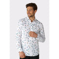 Abfahrt Winter Sprinter Witte Bluse Herren
