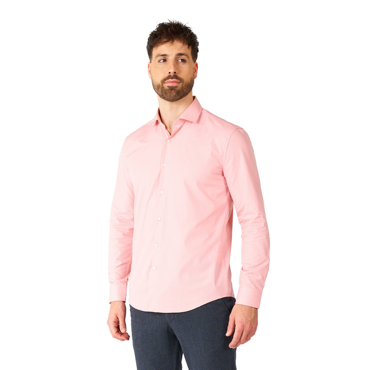 Op deze afbeelding zie je een Kostuums, van het merk Opposuits. Roze Lush Blush Overhemd Man