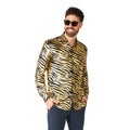 Glitzernder Tigerstreifen Joe Hemd Herren