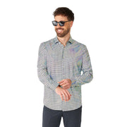 Op deze afbeelding zie je een Kostuums, van het merk Opposuits. Geruite Discoballer Overhemd Man