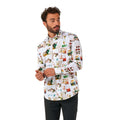 Langarmshirt Elf Weihnachtsmann Herren