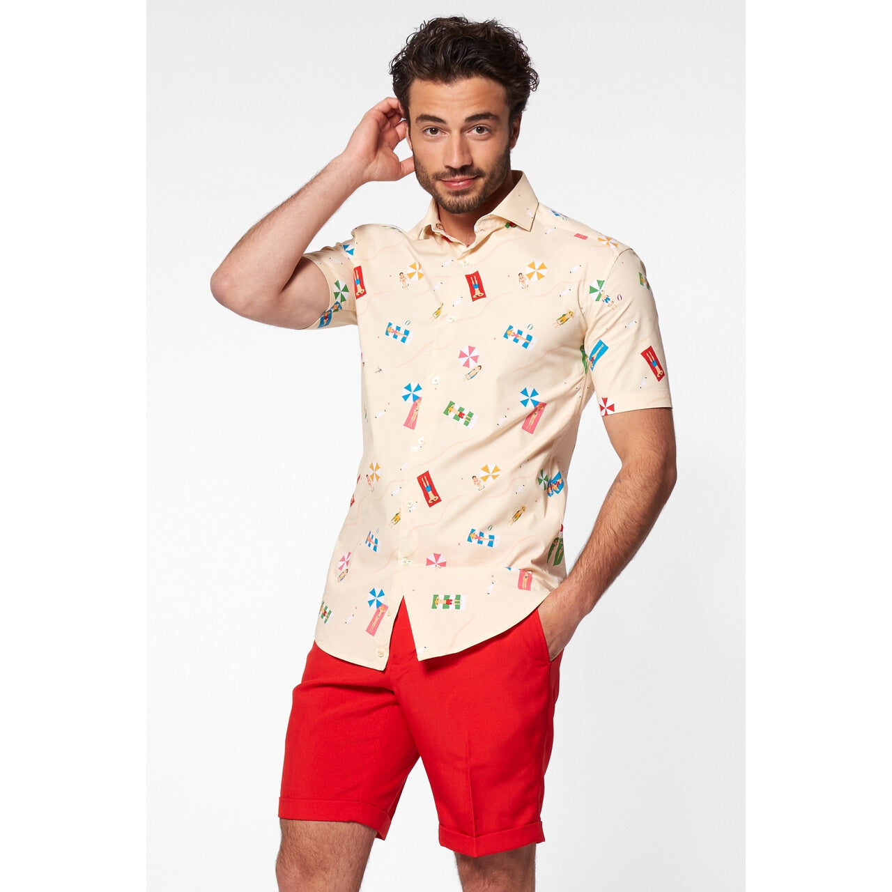 Op deze afbeelding zie je een Kostuums, van het merk Opposuits. Holiday Beach Life Blouse Man