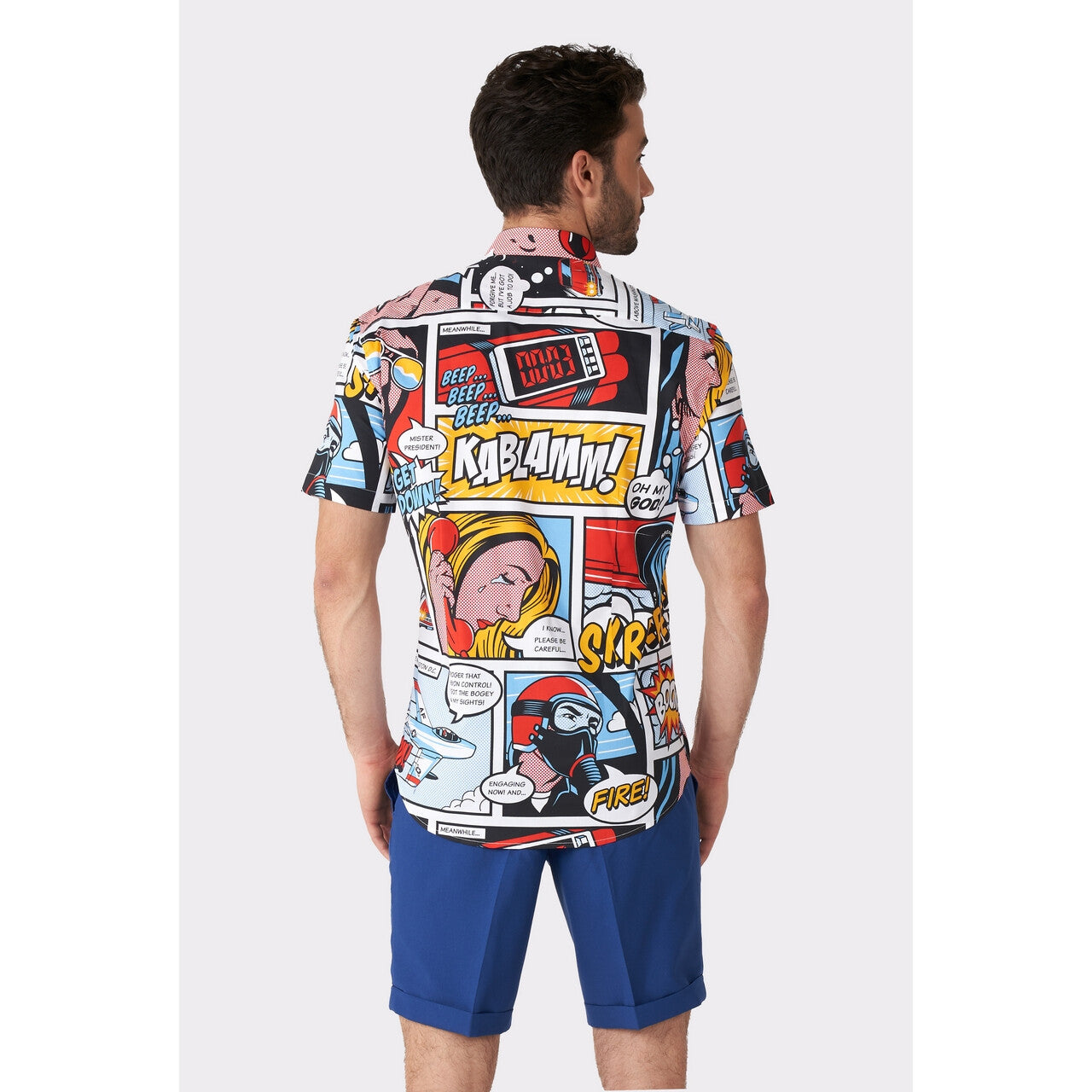 Op deze afbeelding zie je een Kostuums, van het merk Opposuits. Danger Days Comic Sense Blouse Man