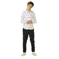 Weiße Kaiser Weihnachtspinguine Bluse Jungen