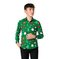 Xtime Time Festivity Green Overhemd Kostüm für Jungen