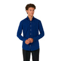 Jungen Bis Herren Navy Royale Shirt Teen