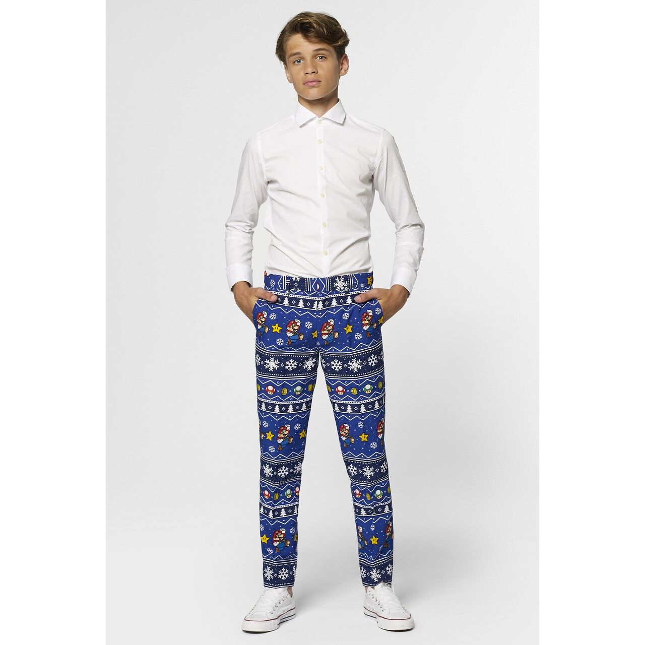 Op deze afbeelding zie je een Kostuums, van het merk Opposuits. Playfull Merry Mario™ Opposuit Jongen Kostuum