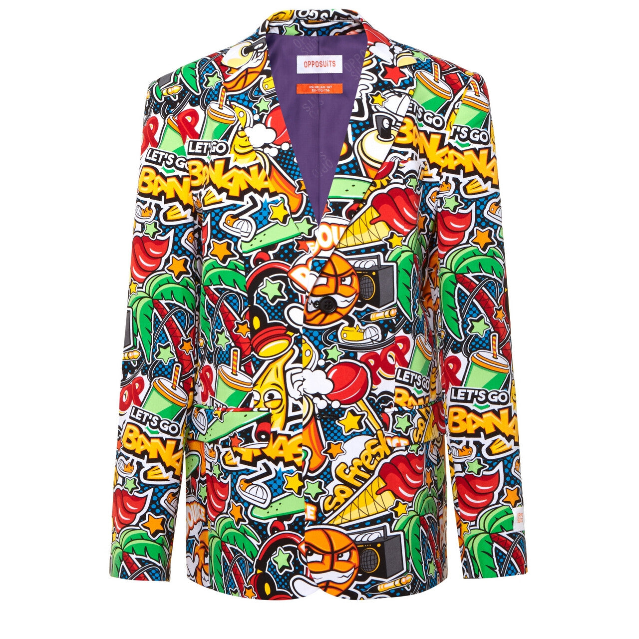 Op deze afbeelding zie je een Kostuums, van het merk Opposuits. Stoere Straatkunst Jongen Kostuum