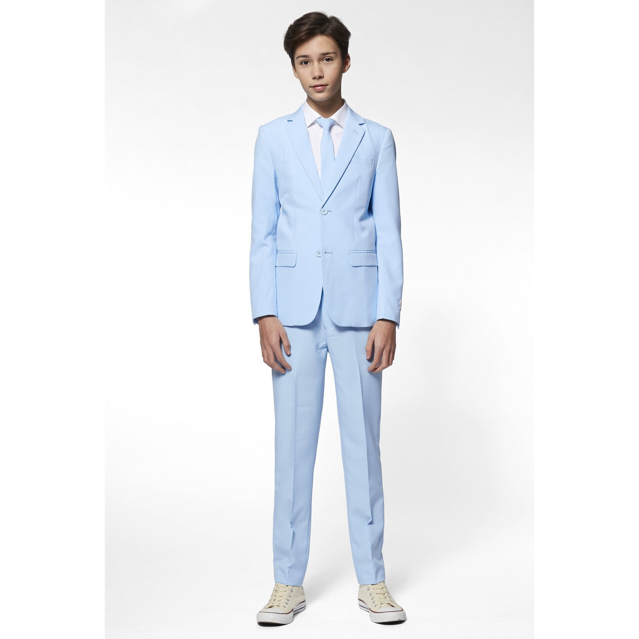 Op deze afbeelding zie je een Kostuums, van het merk Opposuits. Wauw Lichtblauw Past Bij Jou Jongen Kostuum