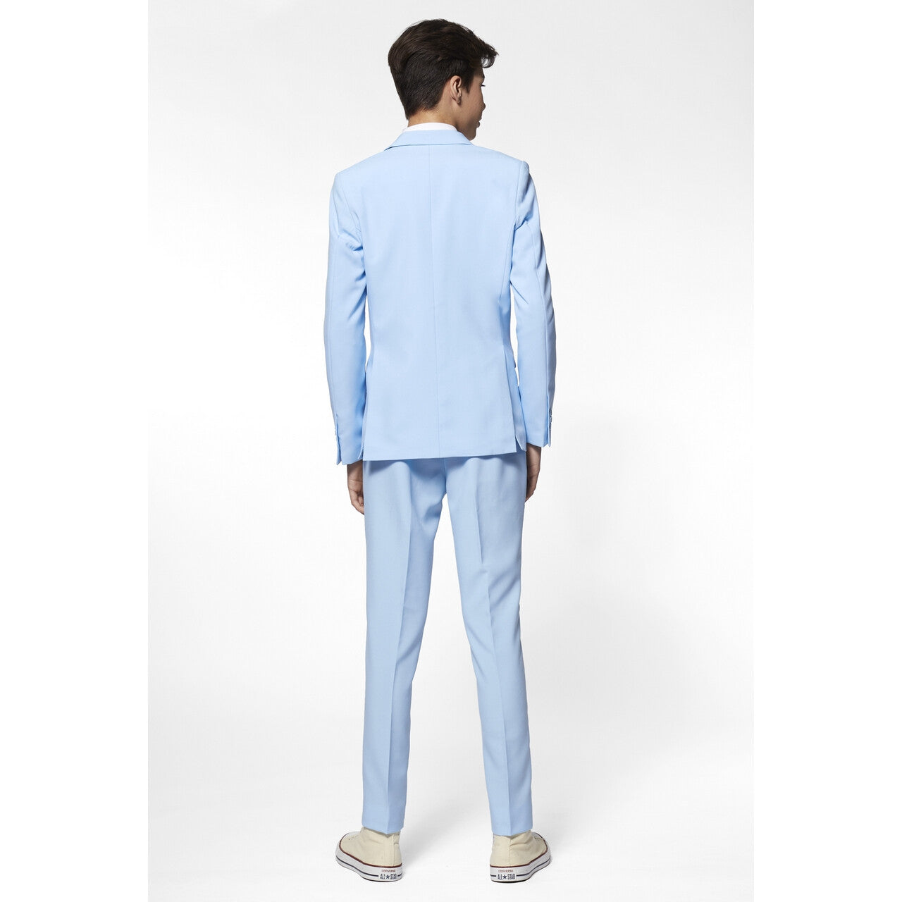 Op deze afbeelding zie je een Kostuums, van het merk Opposuits. Wauw Lichtblauw Past Bij Jou Jongen Kostuum