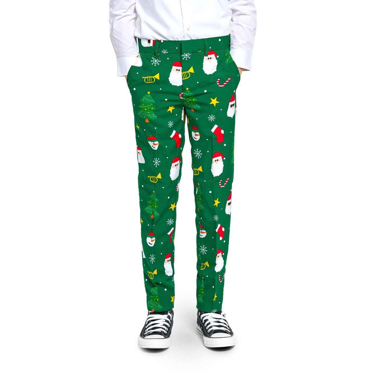 Op deze afbeelding zie je een Kostuums, van het merk Opposuits. Teen Boys Festivity Green Jongen Kostuum