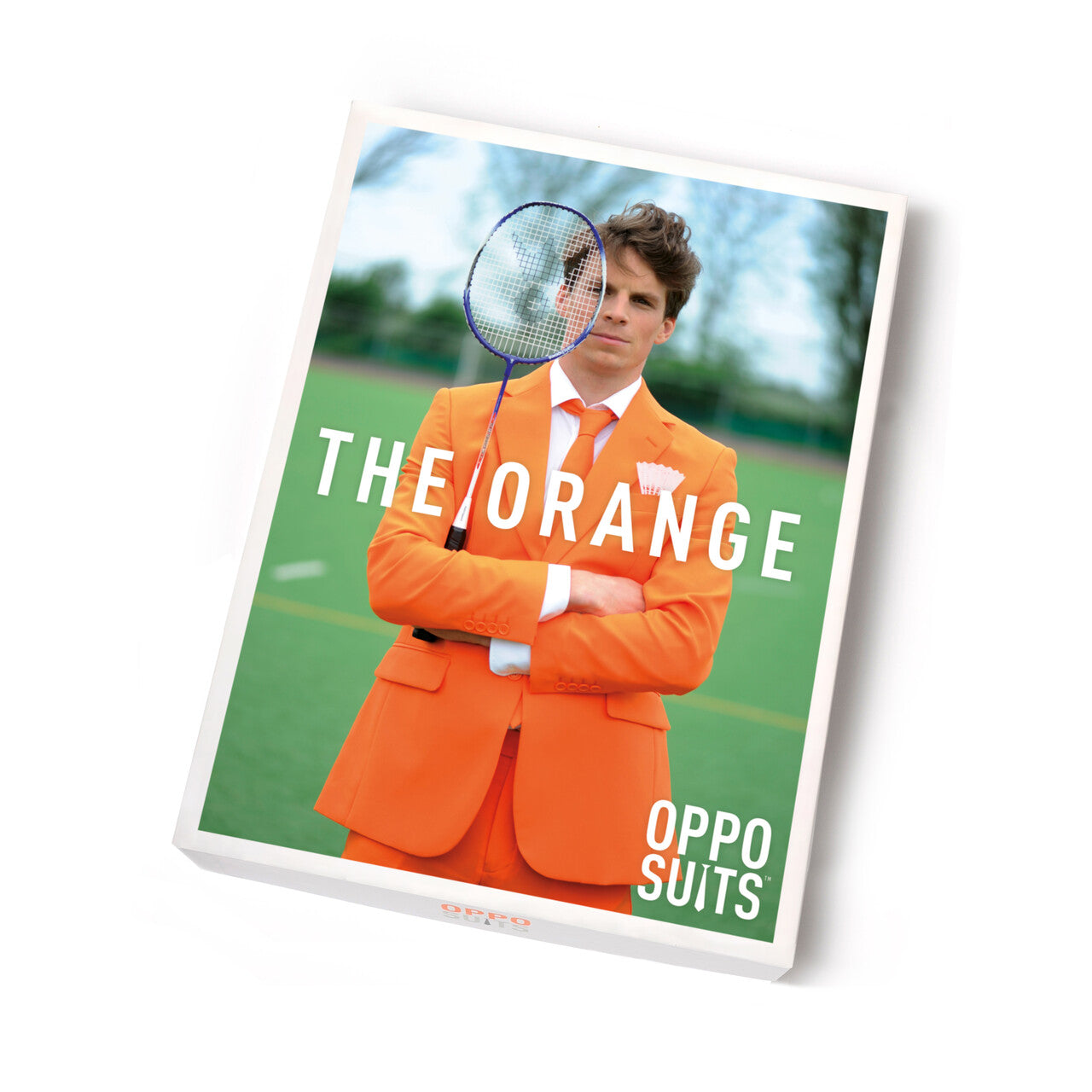 Op deze afbeelding zie je een Kostuums, van het merk Opposuits. The Orange Opposuit Oranje Goes Koningsdag Opposuit Kostuum Man