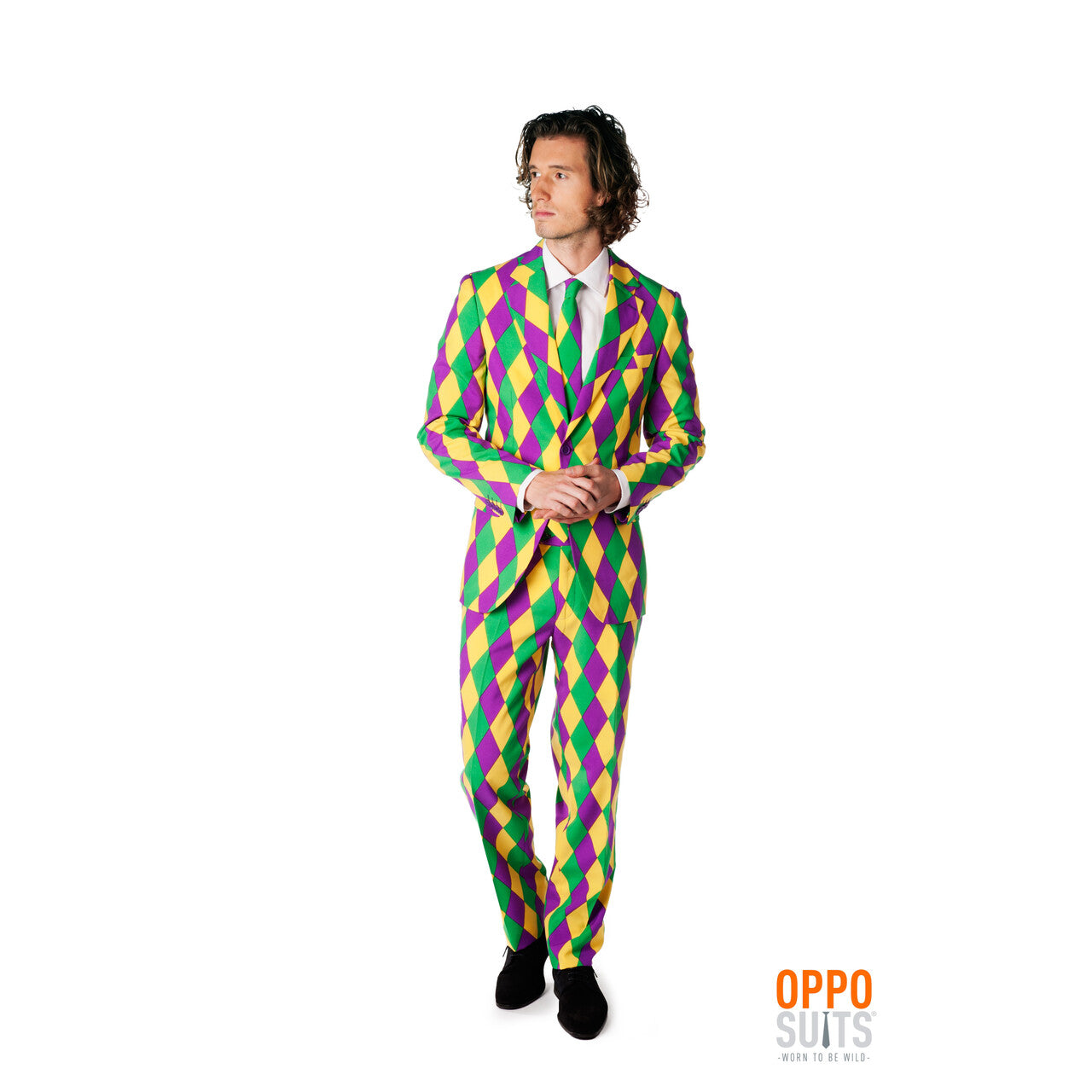 Op deze afbeelding zie je een Kostuums, van het merk Opposuits. Harleking Ruiten Opposuit Kostuum Man