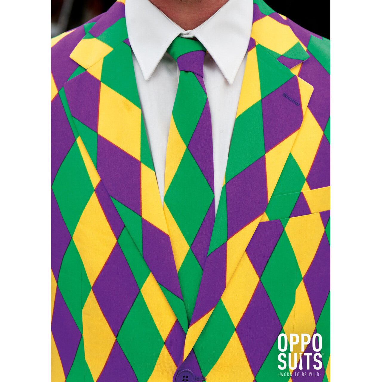 Op deze afbeelding zie je een Kostuums, van het merk Opposuits. Harleking Ruiten Opposuit Kostuum Man