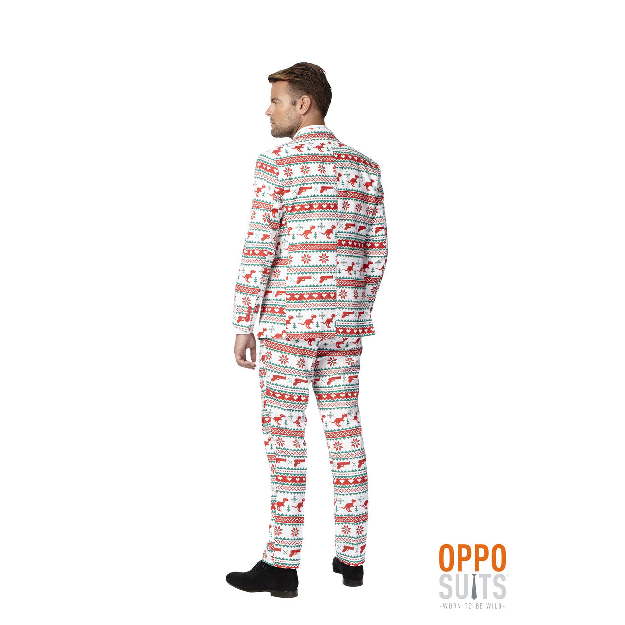 Op deze afbeelding zie je een Kostuums, van het merk Opposuits. Xxx-Mas Gangstaclaus Opposuit Kostuum Man