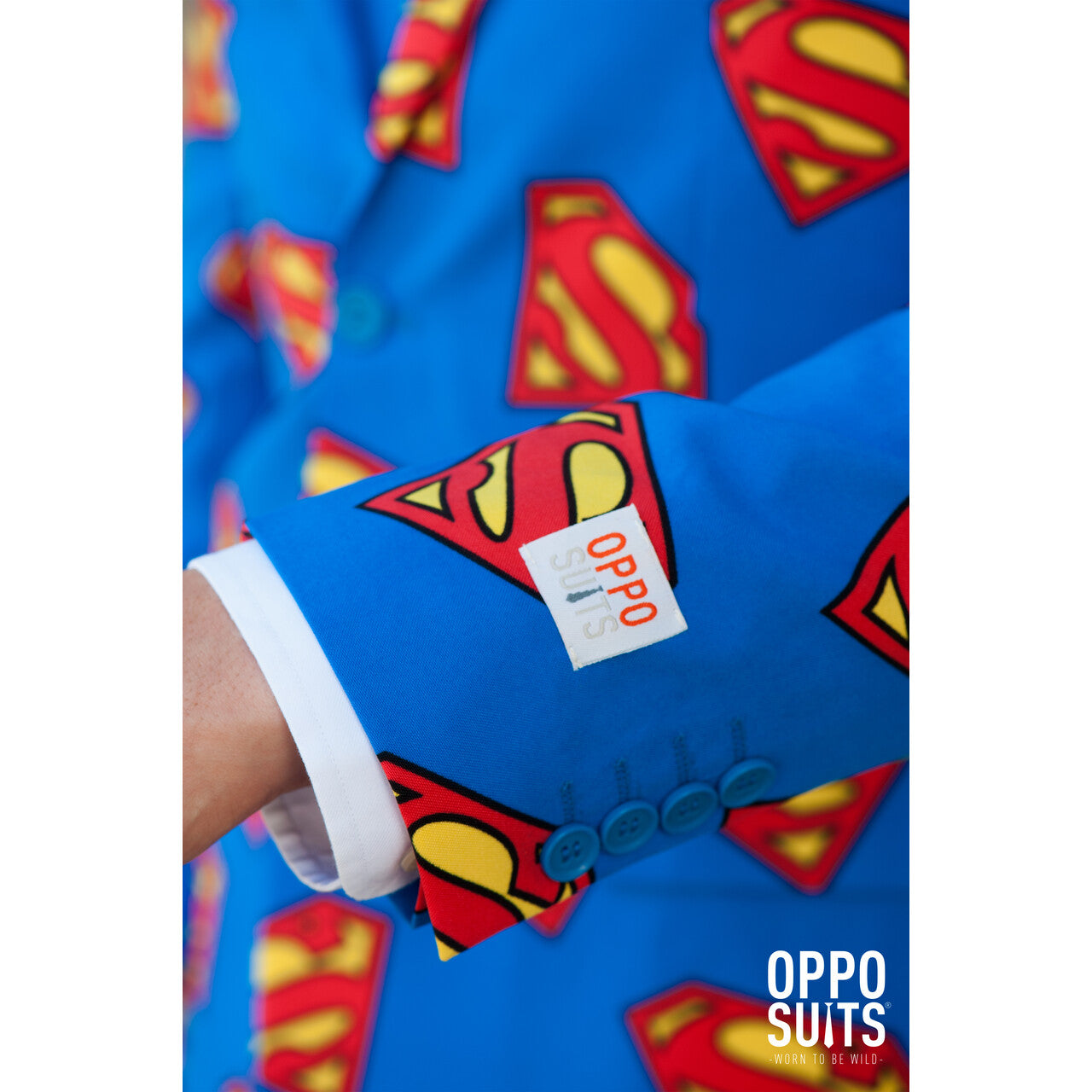 Op deze afbeelding zie je een Kostuums, van het merk Opposuits. Superheld Superman™ Opposuit Kostuum