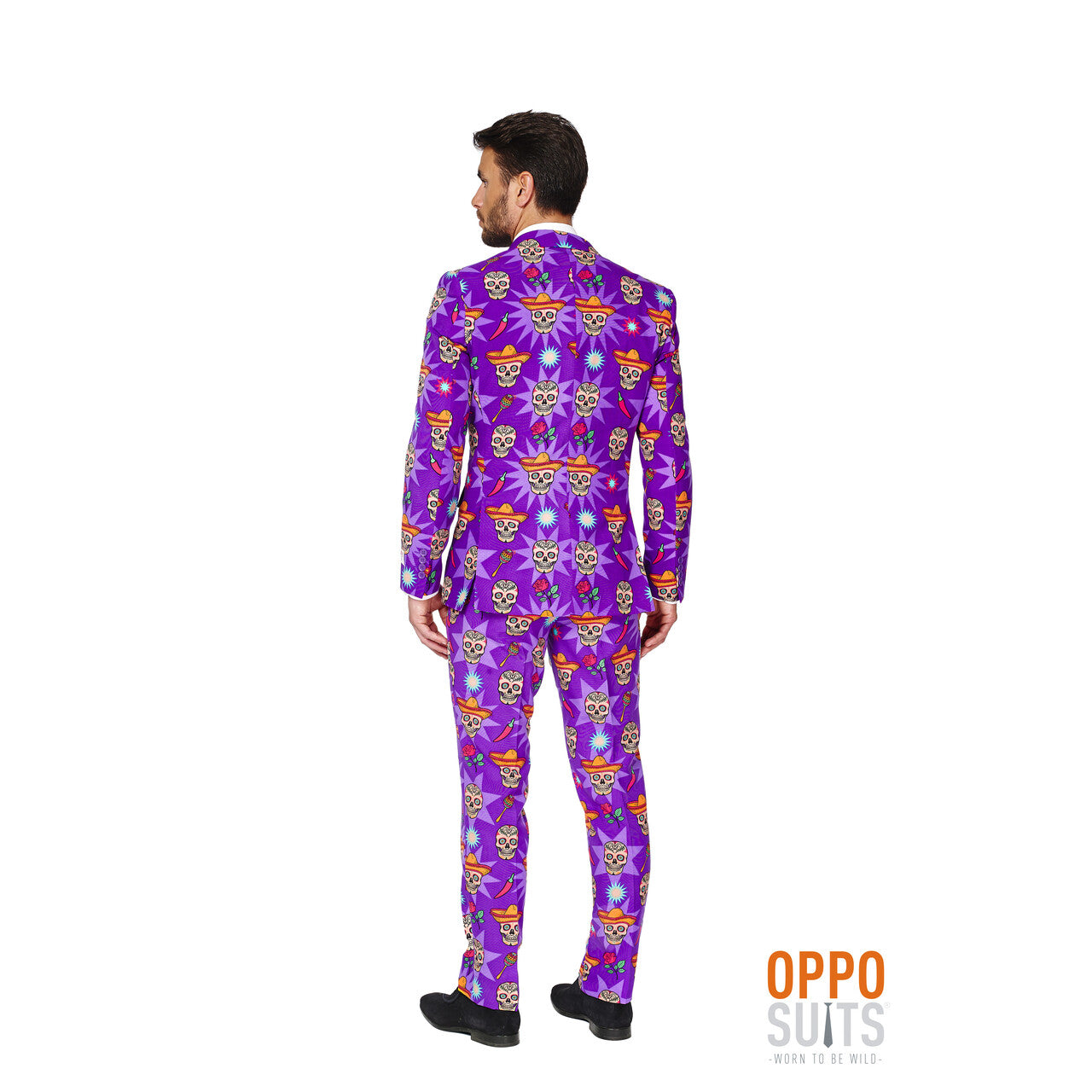Op deze afbeelding zie je een Kostuums, van het merk Opposuits. Gringo El Muerto Opposuit Kostuum Man
