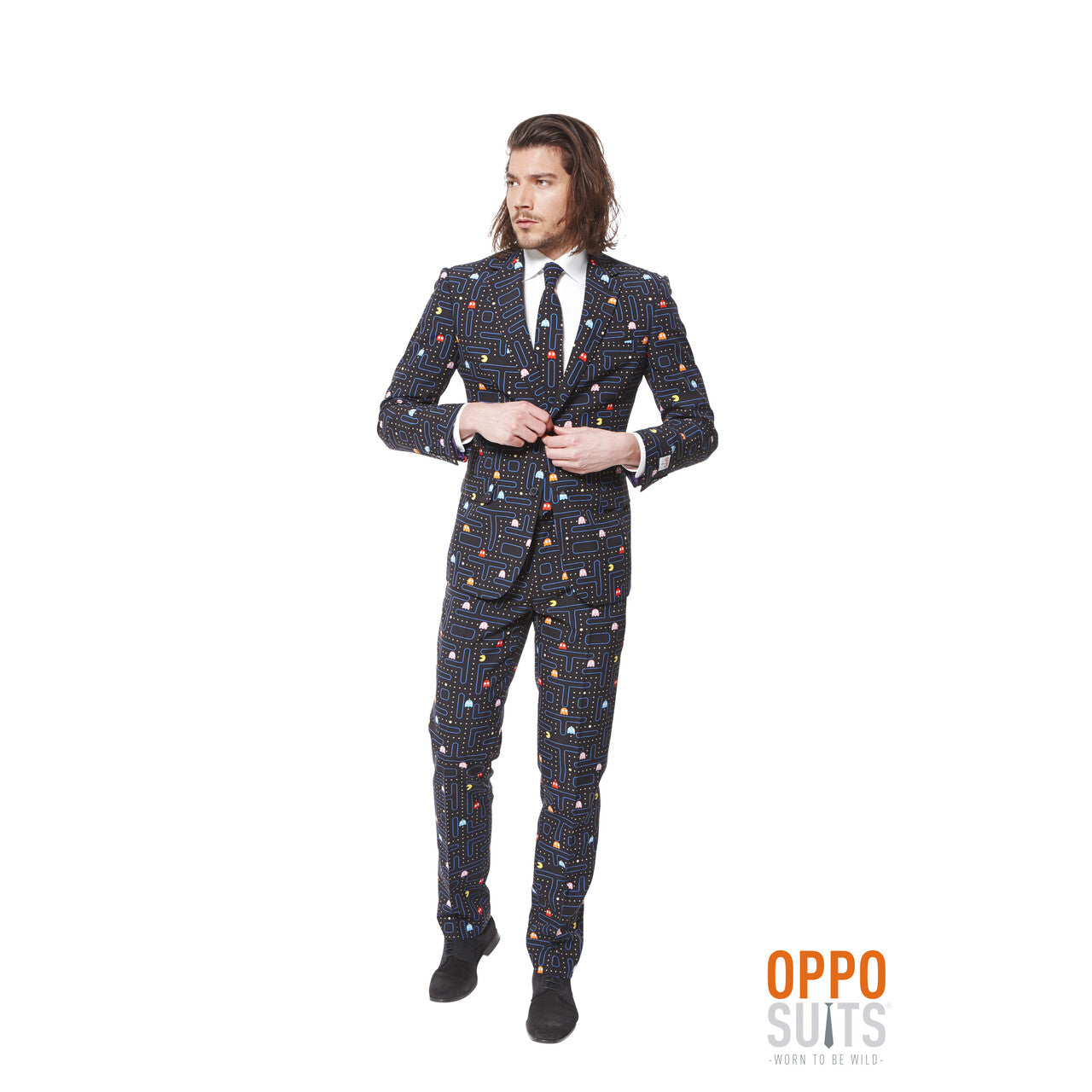 Op deze afbeelding zie je een Kostuums, van het merk Opposuits. Retro Game Pac-Man™ Opposuit Kostuum