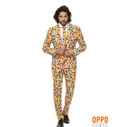 Op deze afbeelding zie je een Kostuums, van het merk Opposuits. Lekker Druk Confetteroni Opposuit Man Kostuum