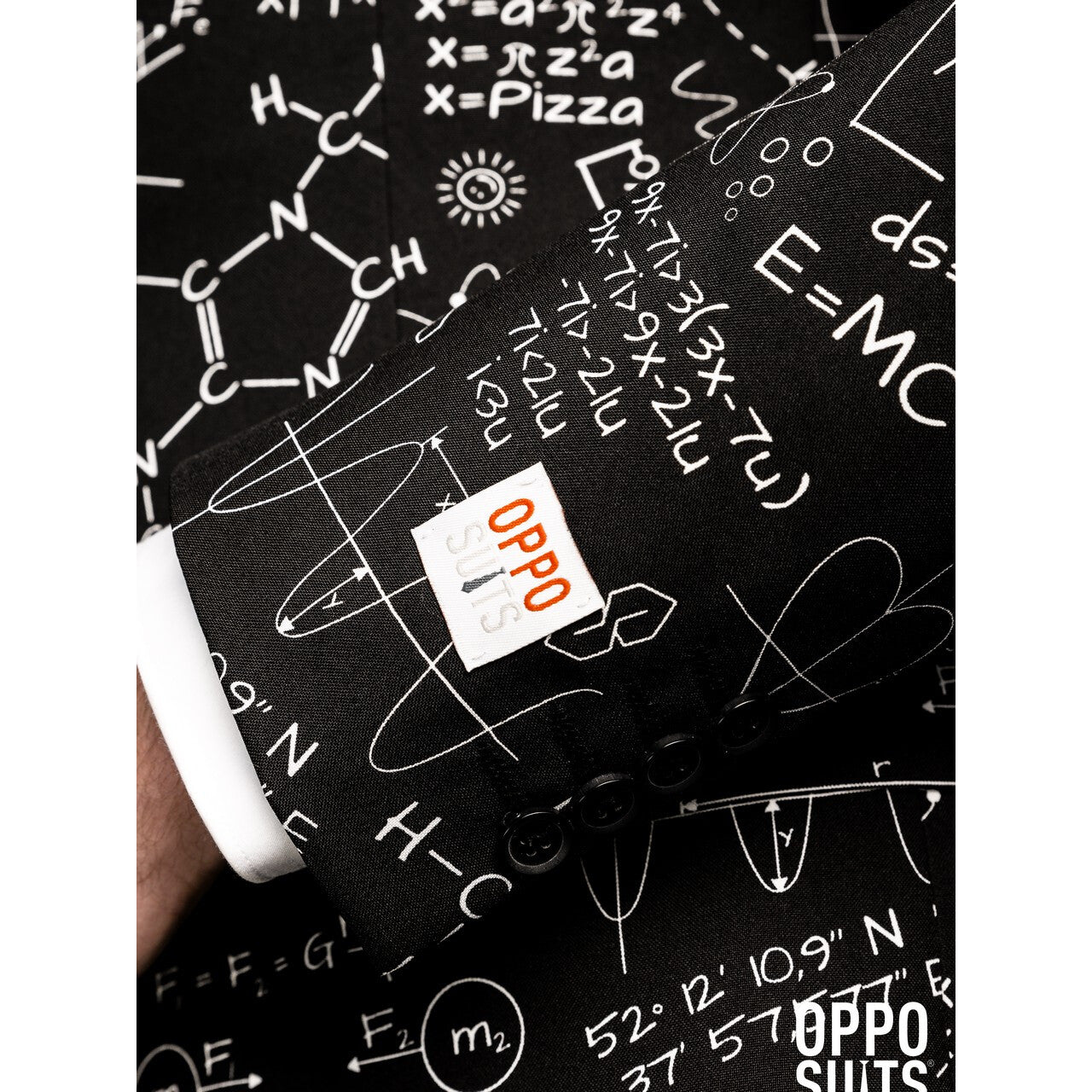 Op deze afbeelding zie je een Kostuums, van het merk Opposuits. Nerdy Beta Science Faction Opposuit Man Kostuum