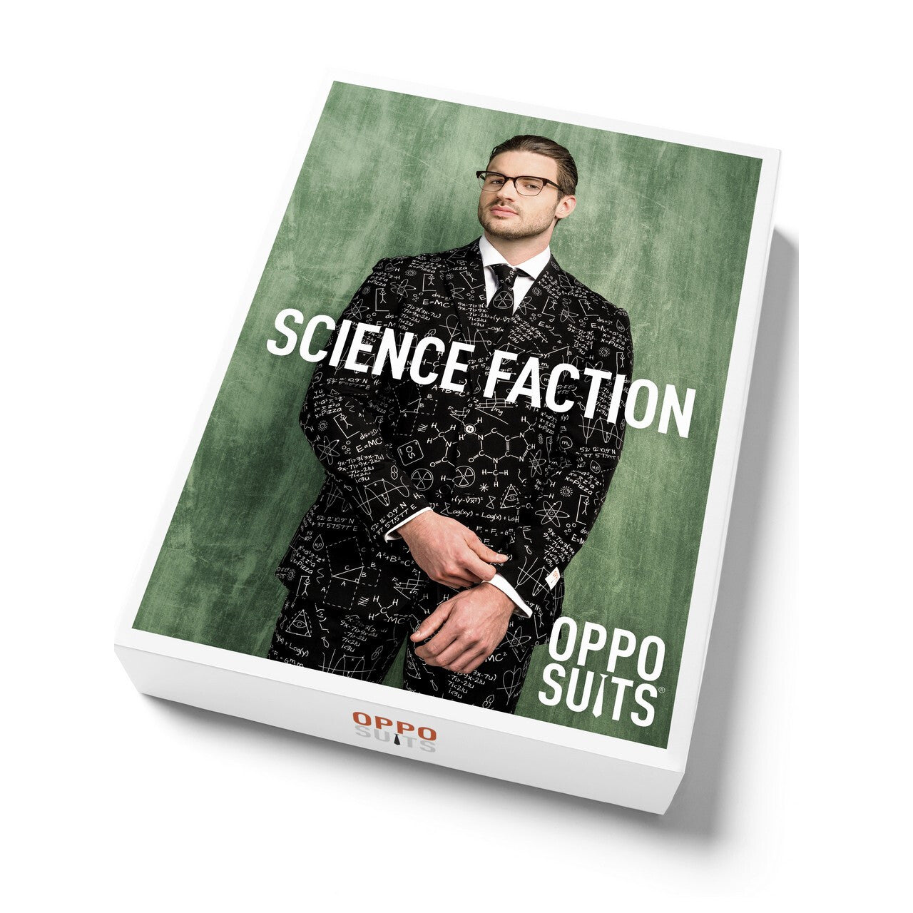 Op deze afbeelding zie je een Kostuums, van het merk Opposuits. Nerdy Beta Science Faction Opposuit Man Kostuum
