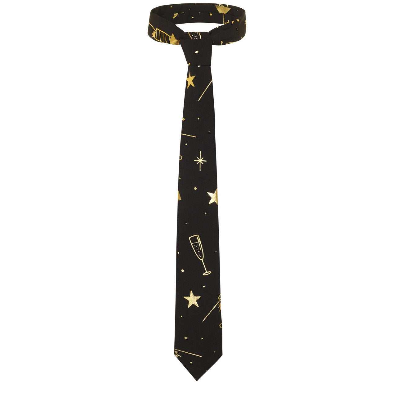Op deze afbeelding zie je een Kostuums, van het merk Opposuits. Zwart Fancy Fireworks Oud En Nieuw Vuurwerk Kostuum Man