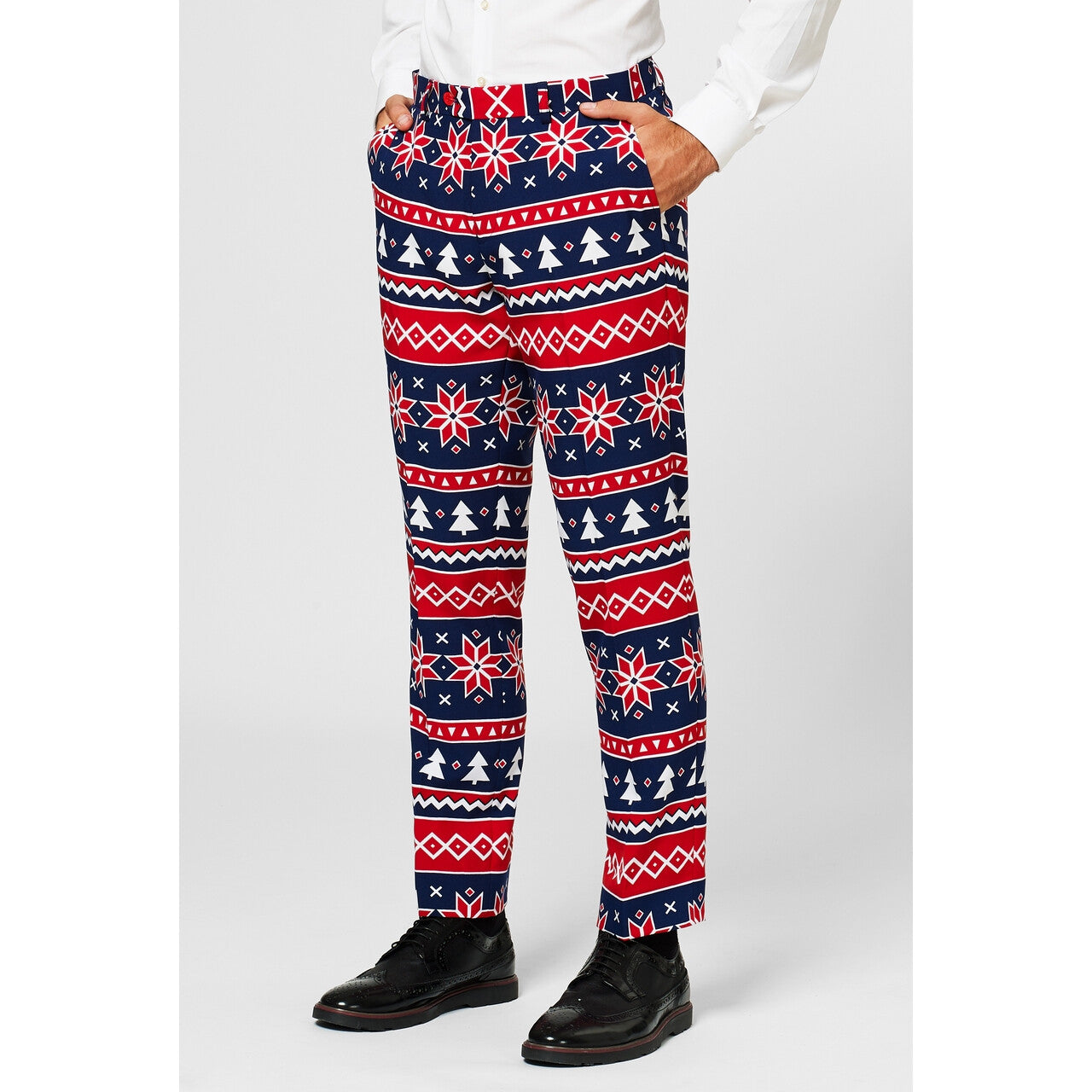 Op deze afbeelding zie je een Kostuums, van het merk Opposuits. Nordic Noel Kerstbomen IJskristallen Man Kostuum