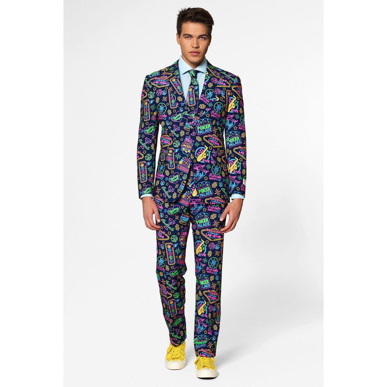 Op deze afbeelding zie je een Kostuums, van het merk Opposuits. Mr. Vegas Casino Man Kostuum
