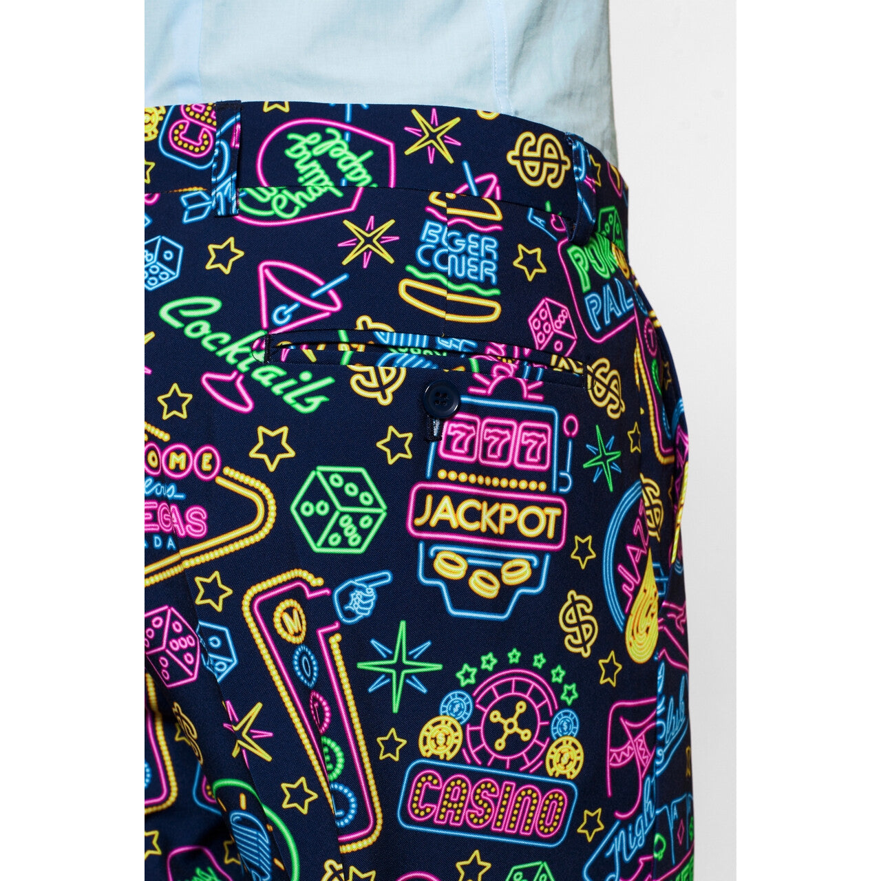 Op deze afbeelding zie je een Kostuums, van het merk Opposuits. Mr. Vegas Casino Man Kostuum