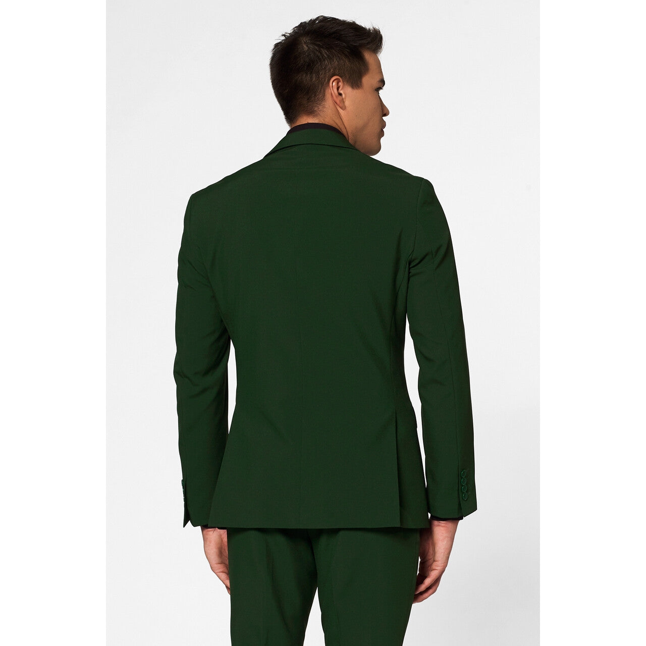 Op deze afbeelding zie je een Kostuums, van het merk Opposuits. Helemaal Donkergroen Glorious Green Man Kostuum