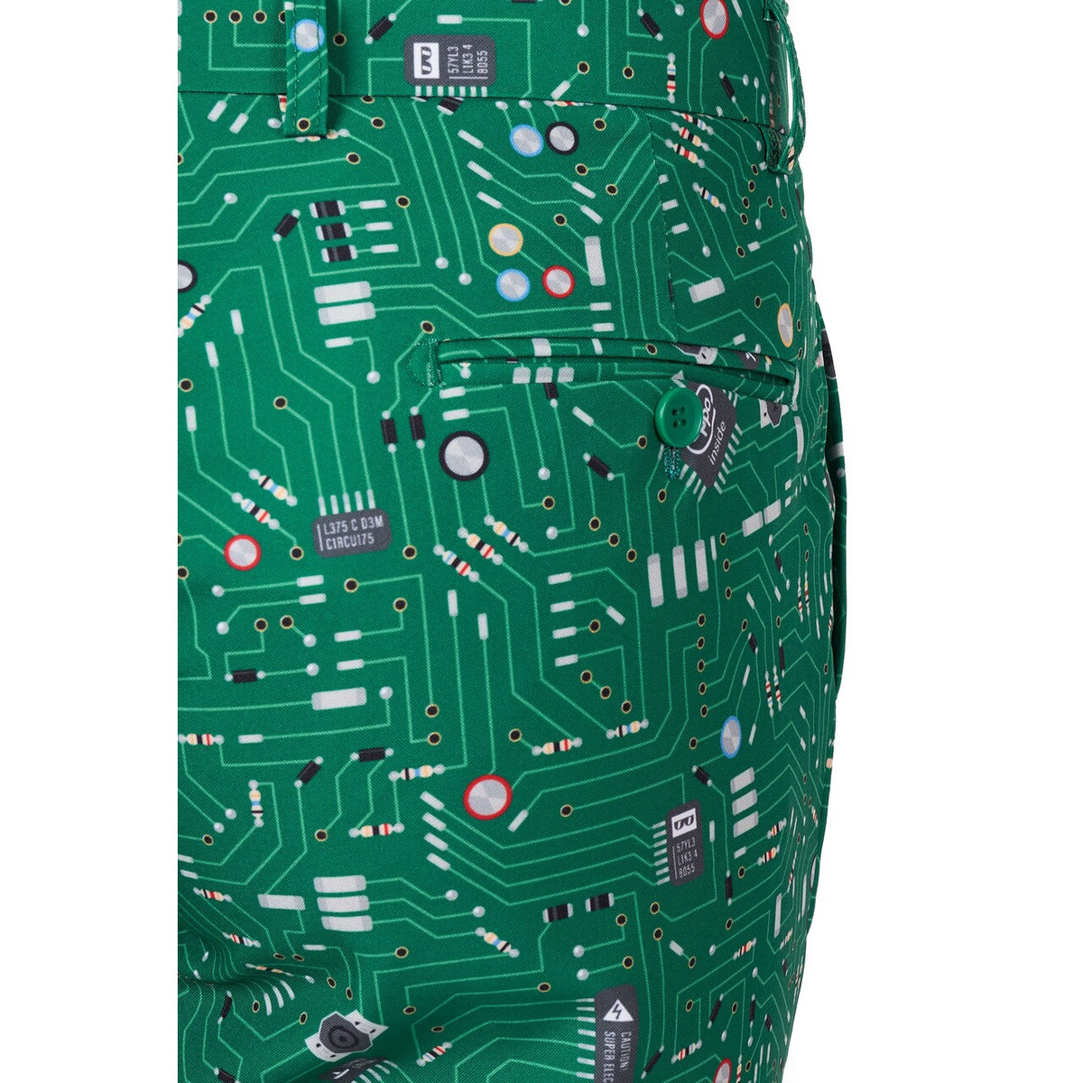 Op deze afbeelding zie je een Kostuums, van het merk Opposuits. Cool Circuit Man Kostuum