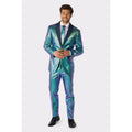 Glitzernder Meereskönig-Anzug Opposuit Herrenkostüm