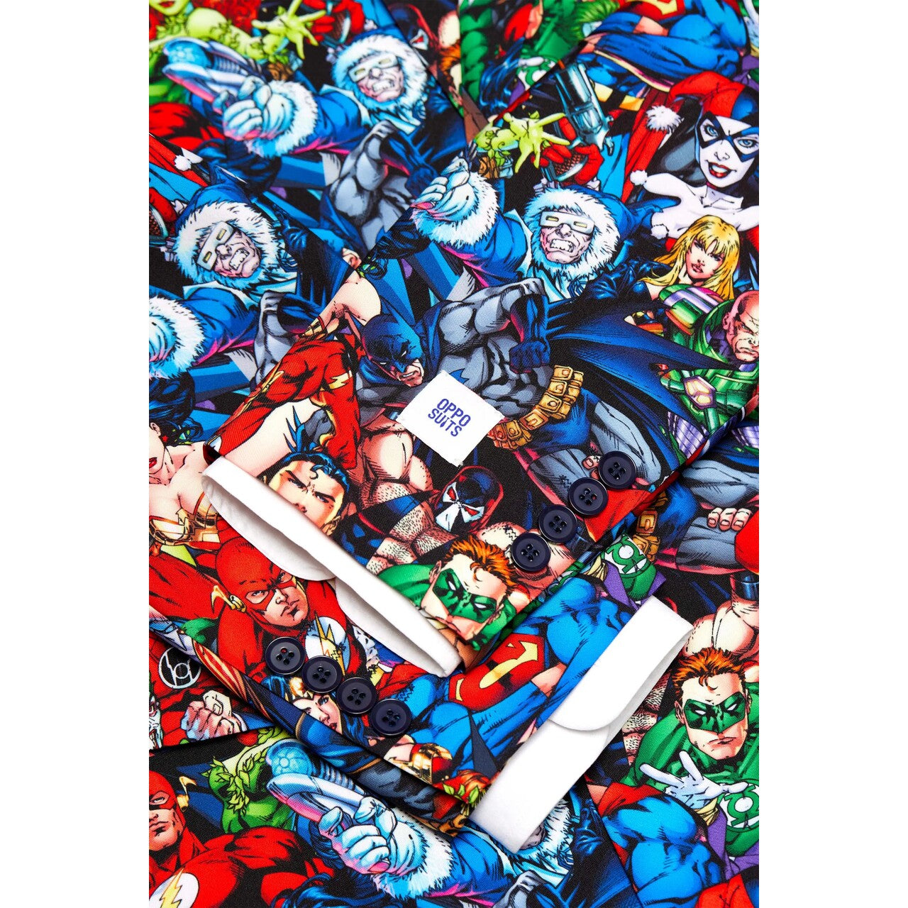 Op deze afbeelding zie je een Kostuums, van het merk Opposuits. Meeting Dc Heroes Man Kostuum