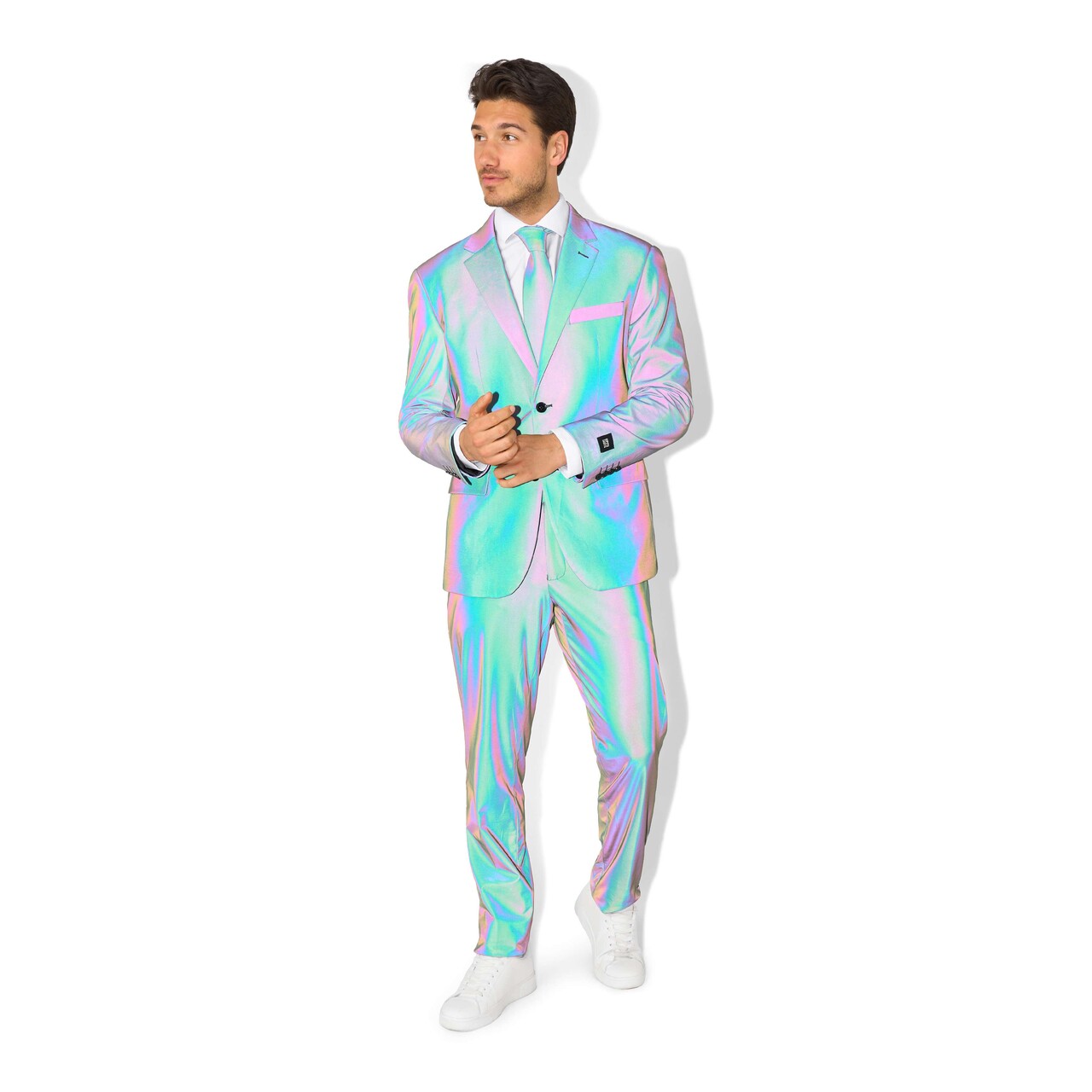 Op deze afbeelding zie je een Kostuums, van het merk Opposuits. Reflective Perfective Man Kostuum